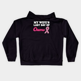 Proud Husband My 's Last Day Of Chemo Cancer Survivor Kids Hoodie